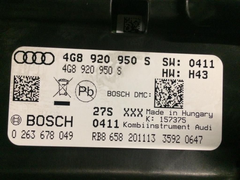 Audi A6 C7 для Панель приборов (щиток)