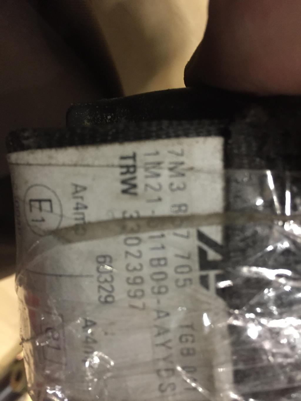 Volkswagen Sharan 2006-2010 для Ремень безопасности с пиропатроном